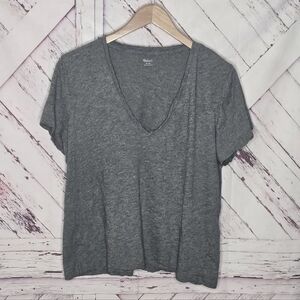 Madewell V-neck Gray Tee